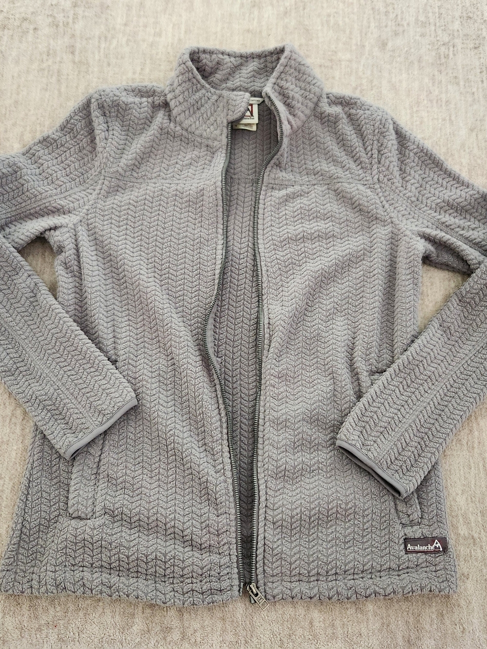 Avalanche Womans Fleece Jacket Zip Up EUC